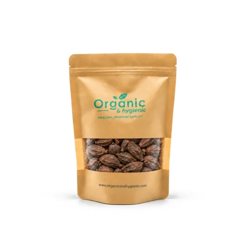Black Cardamom Bari Elaichi in Pakistan – Organic & Hygienic. Quality Black Cardamom (Bari Elaichi) from Organic & Hygienic, selected for its bold aroma and distinctive flavor, ideal for traditional Pakistani dishes.