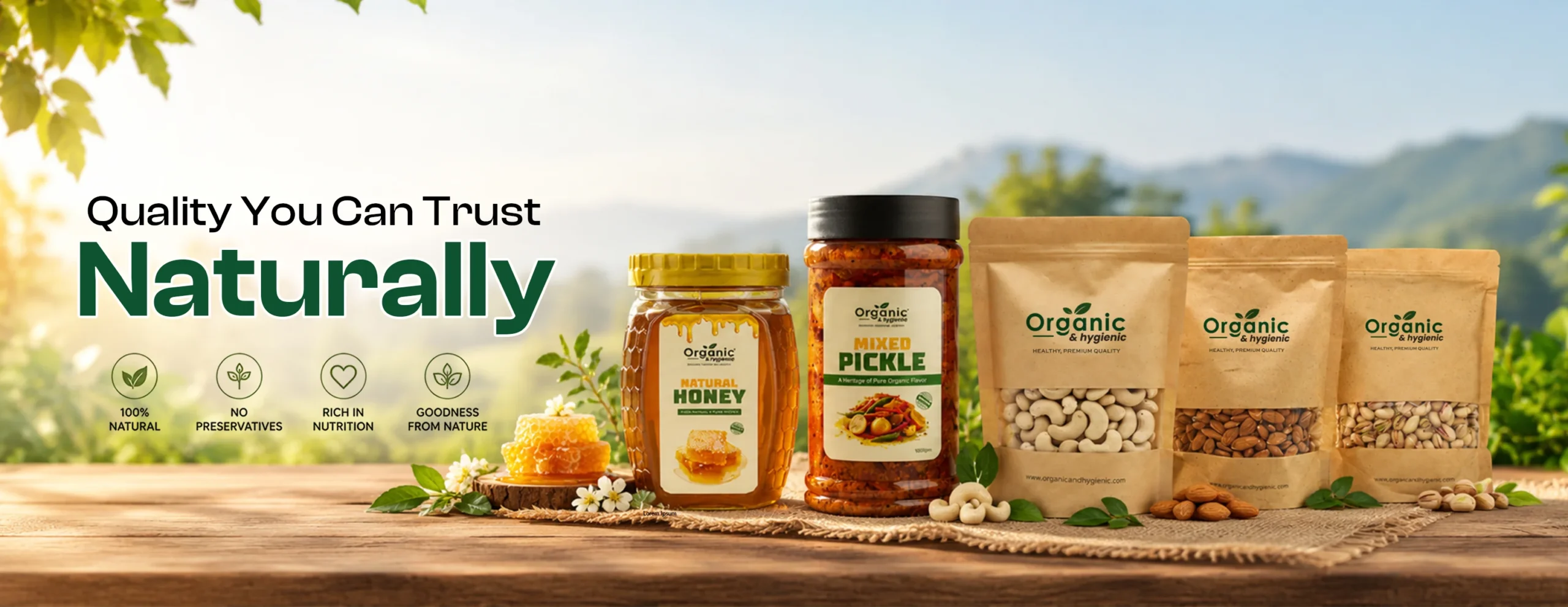 Natural Food Products in Pakistan – Organic & Hygienic. Natural food products from Organic & Hygienic, including honey, mixed pickle and premium dry fruits, selected with care for customers across Pakistan.